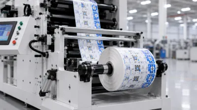 Finished label rewinding system for label printing machine