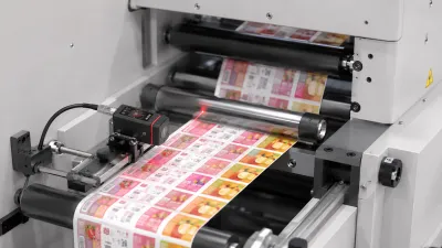 Automatic registration control system for RDRY-320B-9C flexographic label press