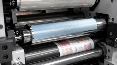 Ceramic anilox roller system of RDRY-320B-9C label printing machine