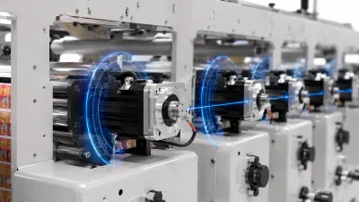 Full servo drive system of RDRY-320B-9C label flexo printing machine