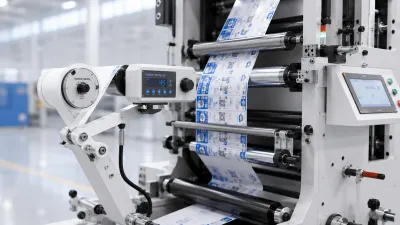 Tension control system for roll label printing machine