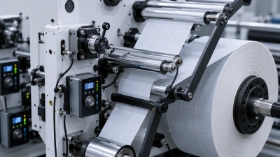 Automatic tension control system for label slitting rewinding machine