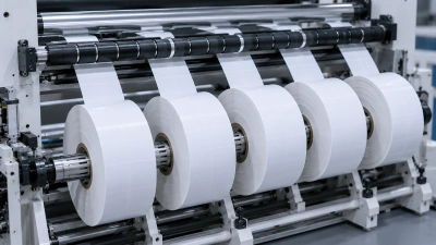 Finished roll rewinding system for label slitting machine