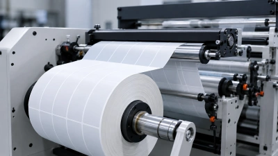 Label material unwinding system for label slitting machine