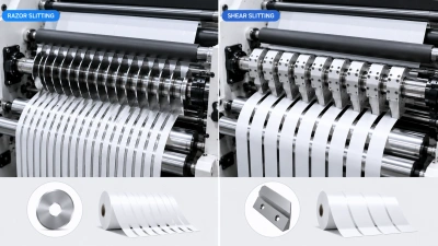 Razor and shear slitting options for label converting