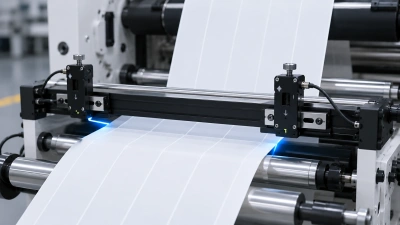 Web guiding system for label slitting rewinding machine