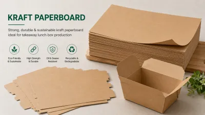 Kraft paperboard for takeaway lunch box production