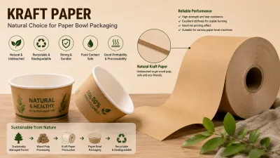 Kraft paper for paper bowl packaging