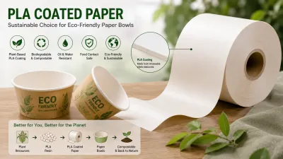 PLA coated biodegradable paper for eco friendly paper bowls