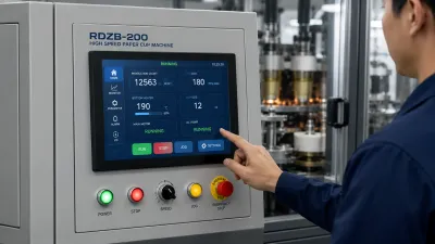 Control panel for RDZB-200 high speed paper cup making machine