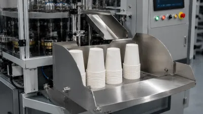 Finished cup collection table for RDZB-200 high speed paper cup making machine