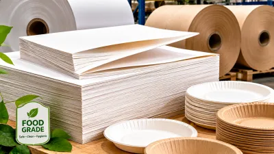 Food grade paperboard for disposable paper plate production