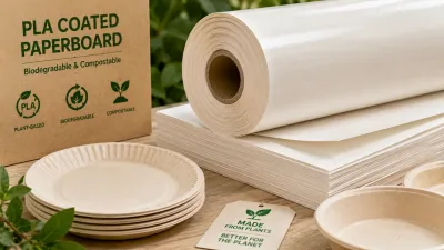 PLA coated paperboard for biodegradable paper plate production