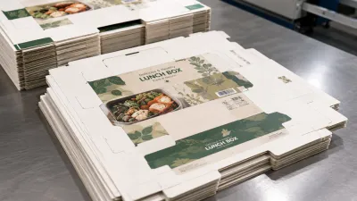 Pre-cut and creased food box blanks