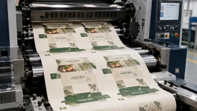 Paper food box printing