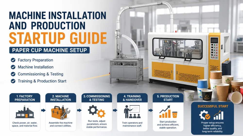 Machine Installation and Production Startup Guide | Paper Cup Machine Setup