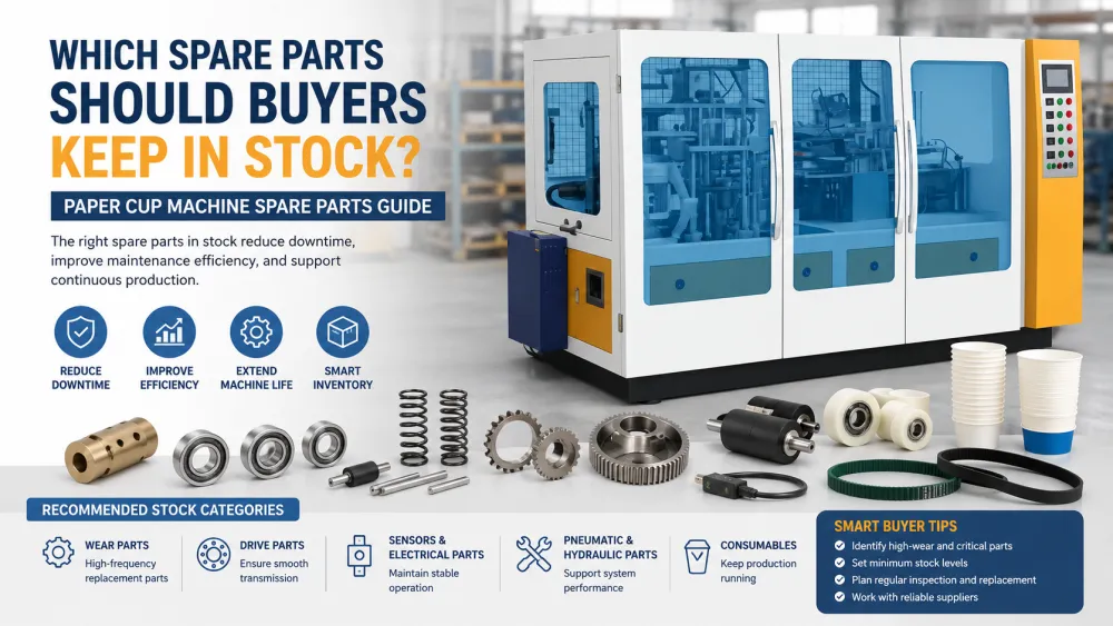 Which Spare Parts Should Buyers Keep in Stock? | Paper Cup Machine Spare Parts Guide