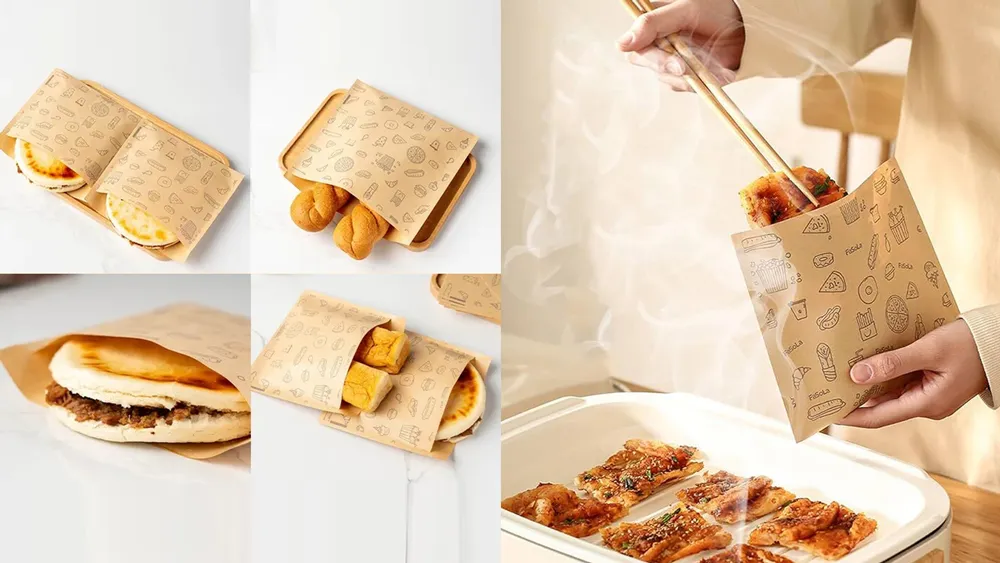 
Flat-bottomed paper bag

