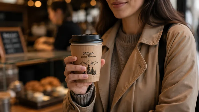 
Double wall paper coffee cups for hot drink applications

