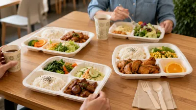 Compartment paper plates for meal serving
