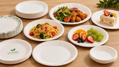 Disposable paper plates produced by paper plate machines