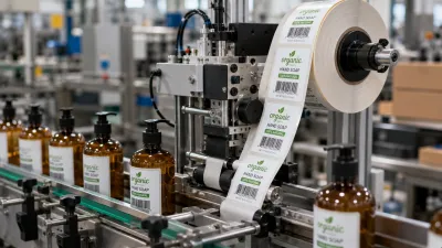 Finished label rolls for automatic labeling machines