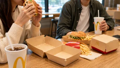 Hamburger boxes made by paper food box forming machine