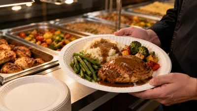 Heavy duty paper plates for foodservice packaging