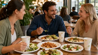 Round paper plates for restaurants and catering
