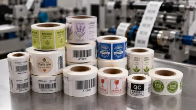Small roll labels for distributors and label converters