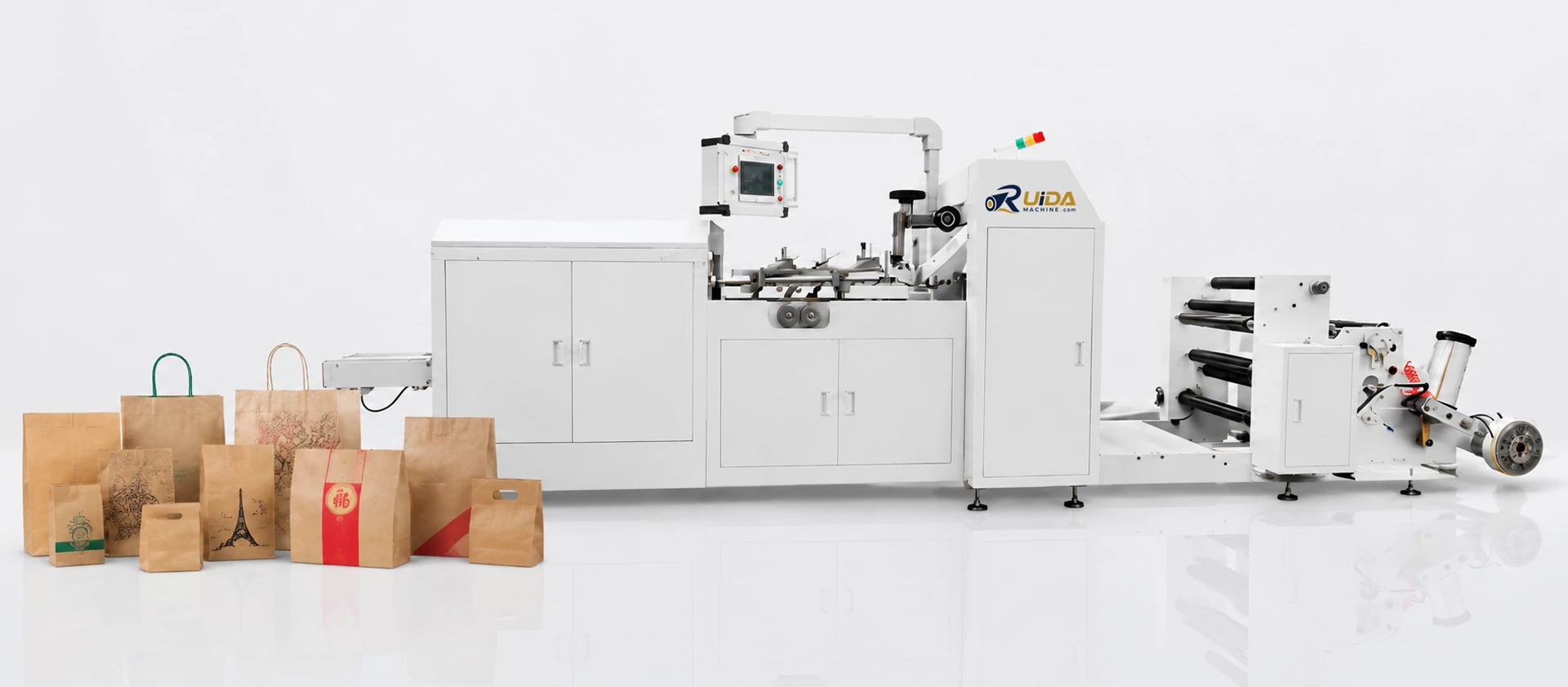 Paper bag machines for takeaway and food delivery packaging