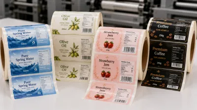 PP label film for adhesive label die cutting production