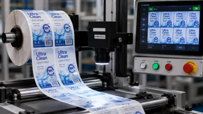 Printed label rolls inspected before shipment