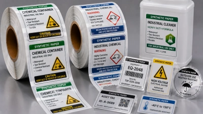 Synthetic paper material for industrial and chemical labels