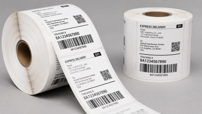 Thermal paper label material for barcode and logistics labels
