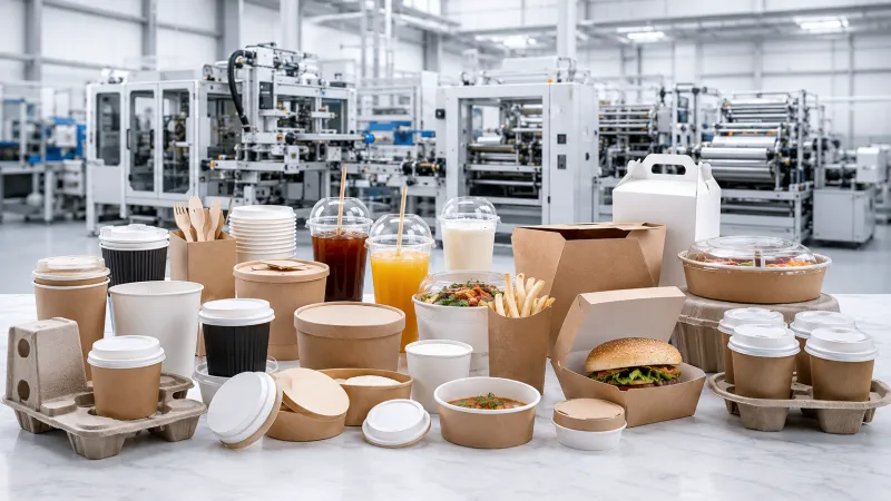 Paper cups, bowls, lids and takeaway packaging applications