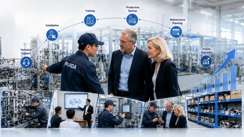 Long-term packaging machinery partnership and technical support